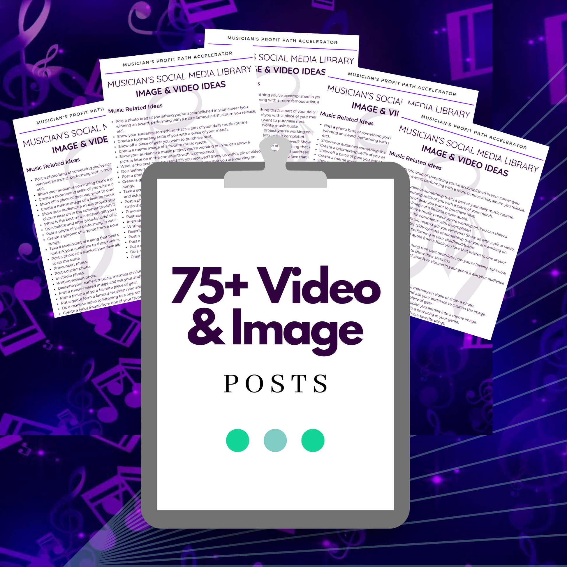 Music Fan Engagement Library: 75+ Video & Image Prompts For Social Media & Email